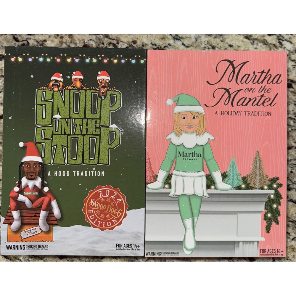 Snoop on the Stoop Elf 2024 Edition‎ And Martha On The Mantel Lot